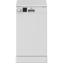 DVS05C20W Beko E Rated 10 Place 5 Prog Slimline Dishwasher White