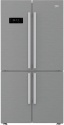 GN1416221ZX Beko 92.5cm 4 Doors American Style Stainless Steel