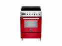 PRO604IMFESR Bertazzoni Pro 60 4 Zone Induction 1 Oven Cooker Red