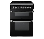 ID60C2K Indesit Electric Double Oven, Black